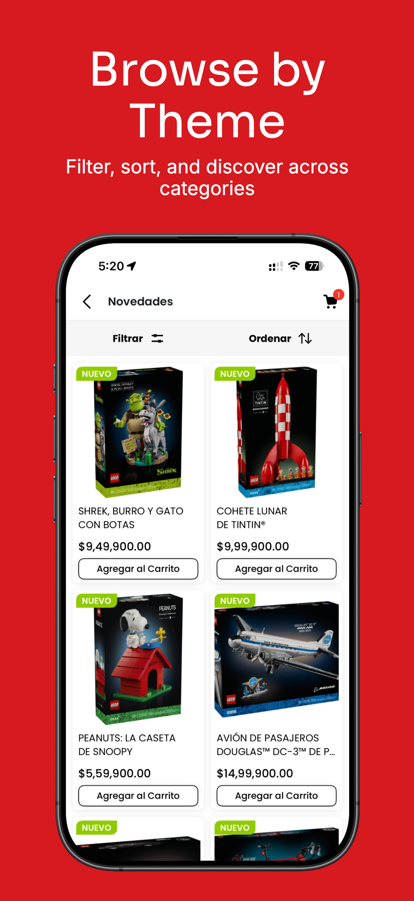 Browse by Theme - filter and discover across categories