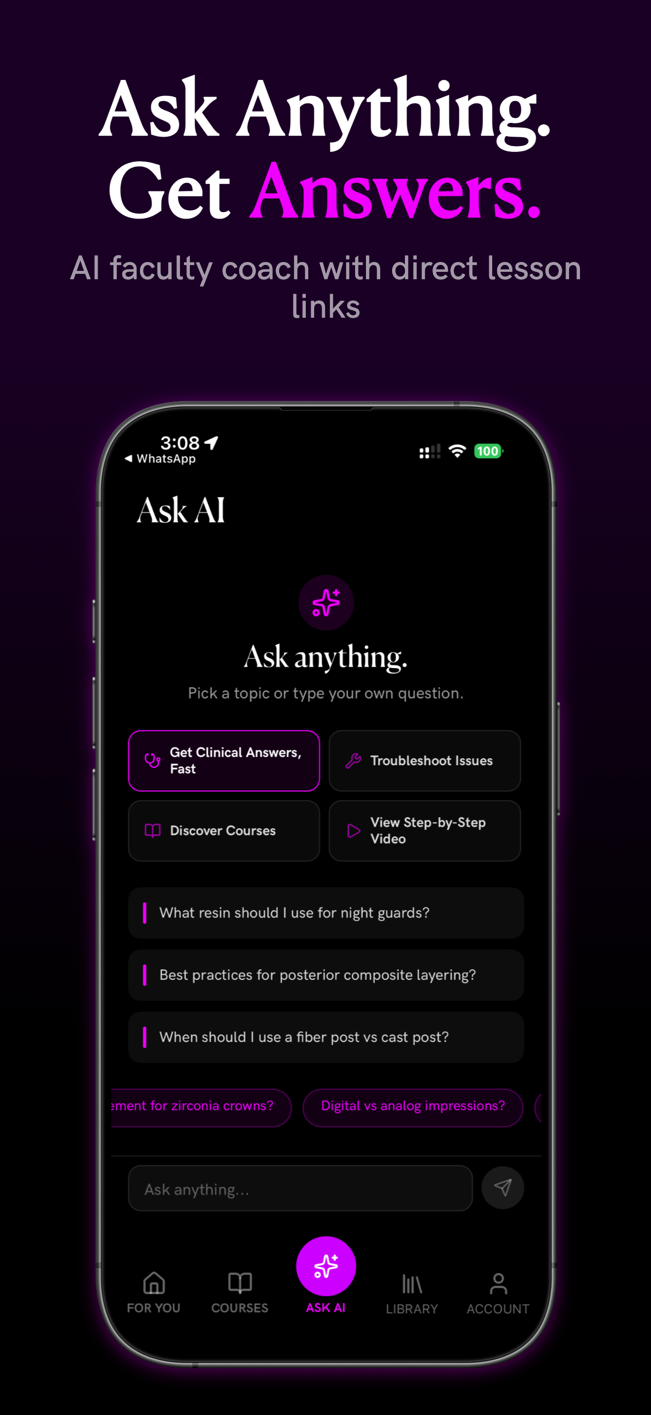 MOD app AI faculty coach
